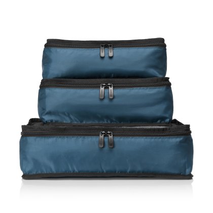 Tripp Dark Sea Blue Packing Cubes (Set Of 3) Tripp Dark Sea Blue Packing Cubes (Set Of 3)