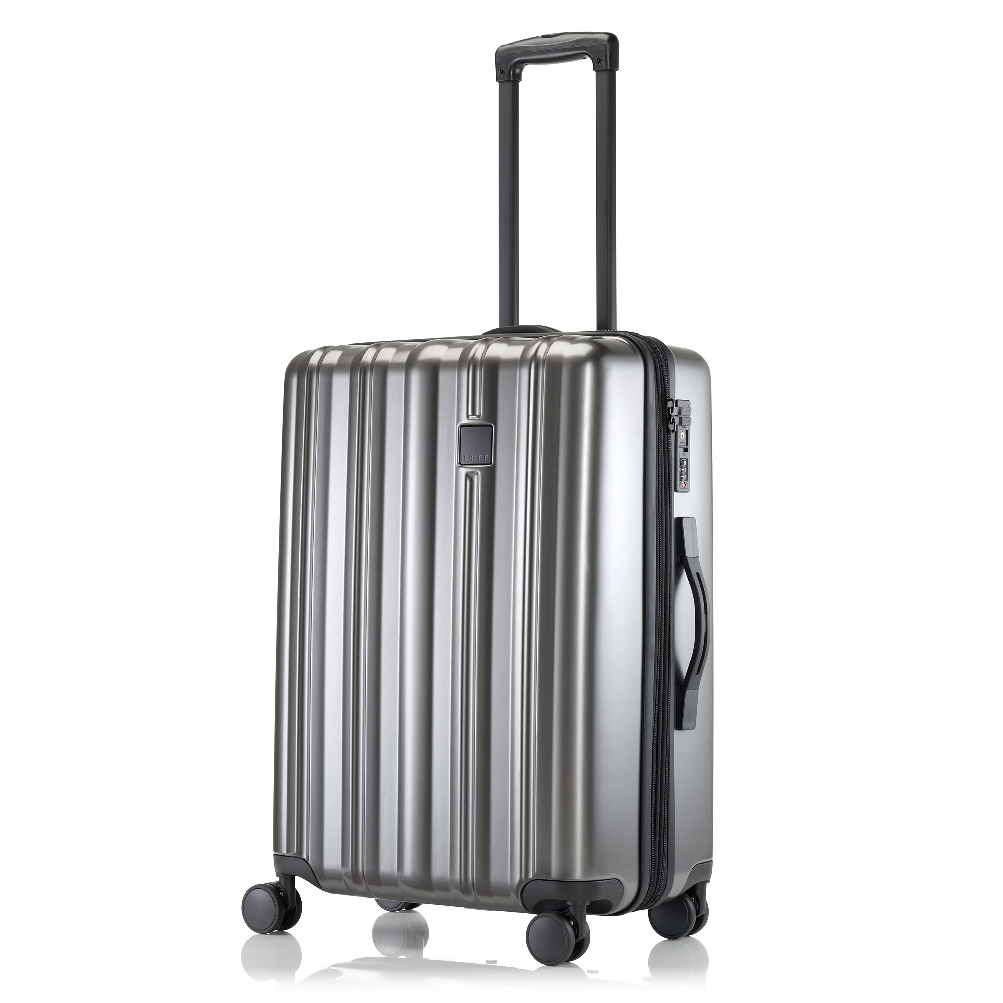 Tripp Retro Pewter Medium Suitcase (Dual Wheel) - Tripp Ltd