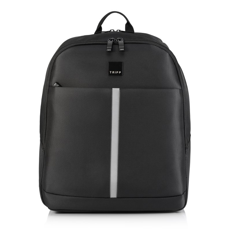 Black backpack with compartments hotsell