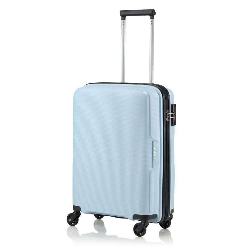 Sky blue suitcase on sale